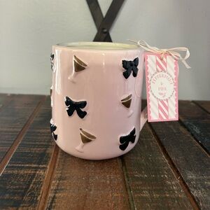Peppermint & Pine BLACK BOW AND MARTINI Mug Pink Espresso Martini NEW